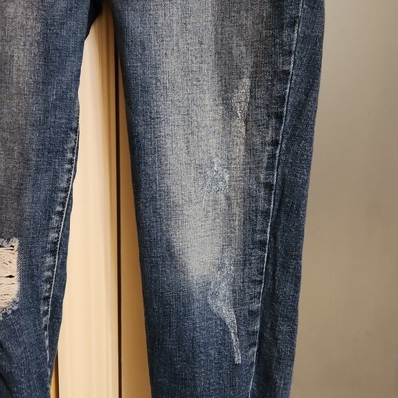 KanCan Women's Mid Rise Ankle Skinny Jeans Distressed Hems Size 26 (US 2) - Picture 4 of 7